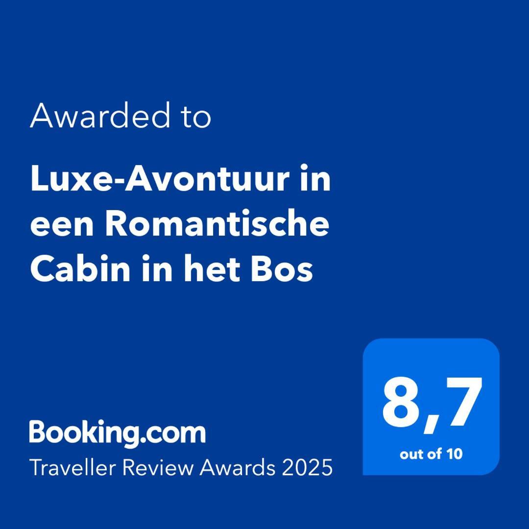 Luxe-Avontuur In Een Romantische Cabin In Het Bos Stekene Exterior foto
